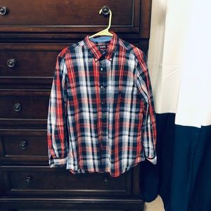 men’s plaid button-down